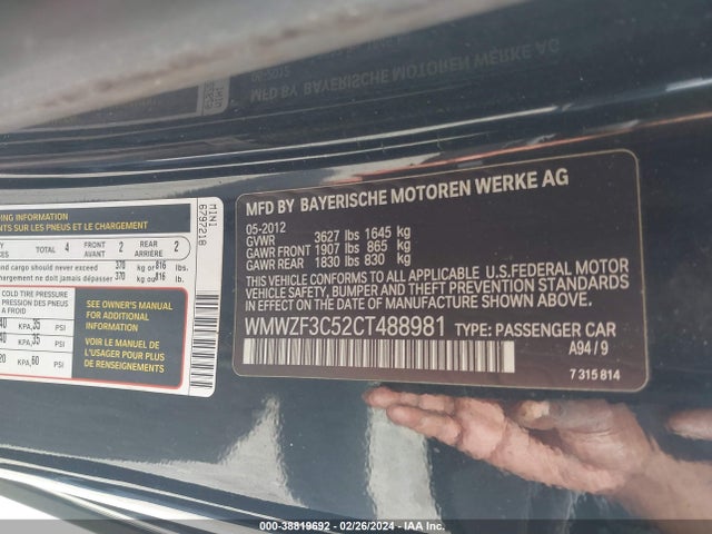 2012 MINI COOPER CLUBMAN WMWZF3C52CT488981 Photo 8