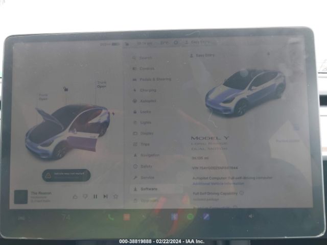 7SAYGDEE5NF567844 Tesla Model Y Long Range Dual Motor All-wheel Drive