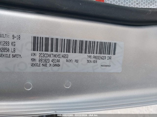 Dodge Charger Police Awd 2019 2C3CDXKTXKH514653 Image 9