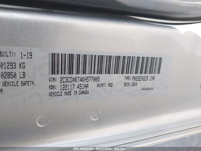 Dodge Charger Police Awd 2019 2C3CDXKT4KH577005 Image 9