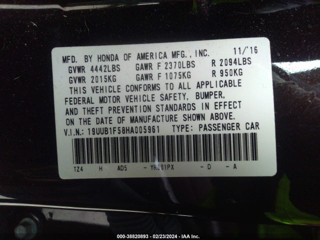 Acura Tlx Technology Package 2017 19UUB1F58HA005961 Image 9