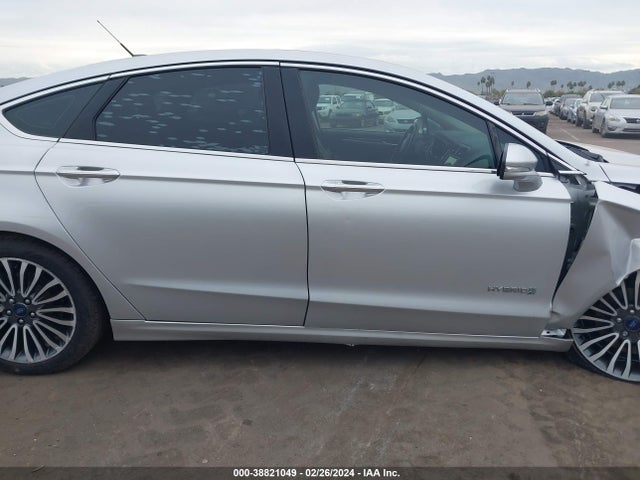2018 FORD FUSION HYBRID TITANIUM VIN: 3FA6P0RU2JR182142