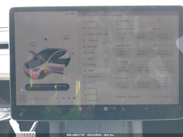 7SAYGDEF9PF797172 Tesla Model Y Awd/performance Dual Motor All-wheel Drive