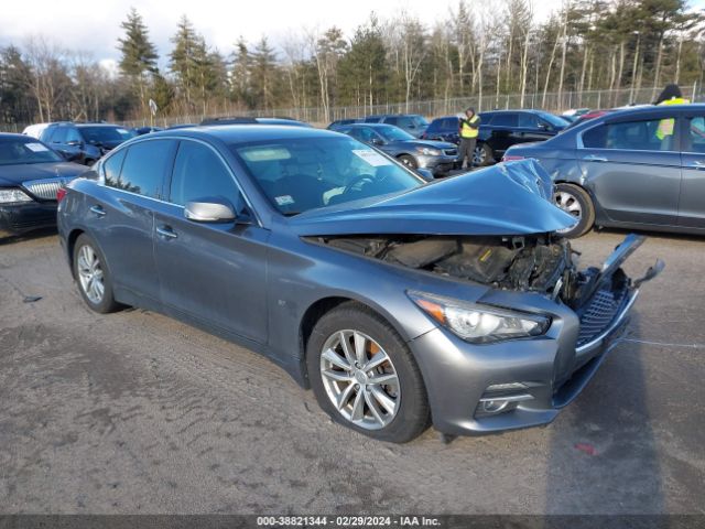 38821344 :رقم المزاد ، JN1BV7AR3FM413518 vin ، 2015 Infiniti Q50 Premium مزاد بيع