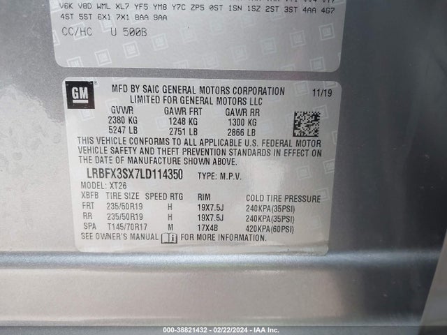 Buick Envision Awd Premium I 2020 LRBFX3SX7LD114350 Image 9