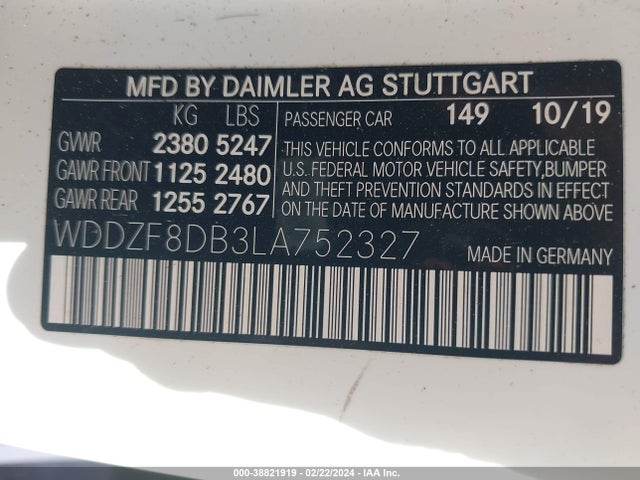 Mercedes-Benz E 350 2020 WDDZF8DB3LA752327 Image 9