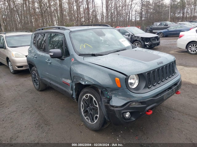 Продажа на аукционе авто 2016 Jeep Renegade Trailhawk, vin: ZACCJBCT0GPD29460, номер лота: 38822004