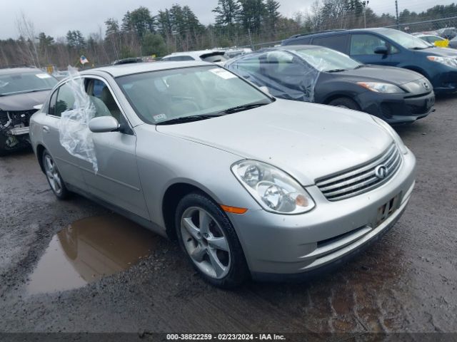 Auction sale of the 2003 Infiniti G35 Luxury Leather, vin: JNKCV51E63M308565, lot number: 38822259