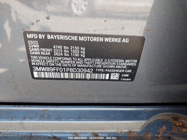 BMW 330i Xdrive 2023 3MW89FF01P8D30942 Image 9
