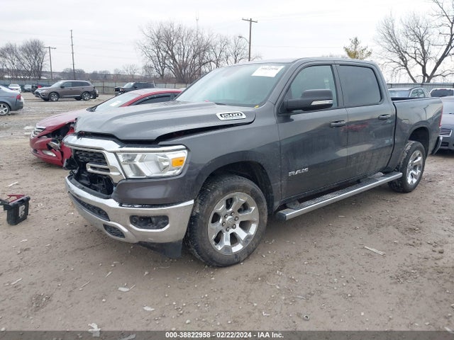 RAM 1500 Big Horn  4x4 5'7 Box 2022 1C6SRFFT6NN381938 Image 2