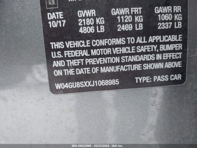 W04GU8SXXJ1068985 Buick Regal Tourx Preferred