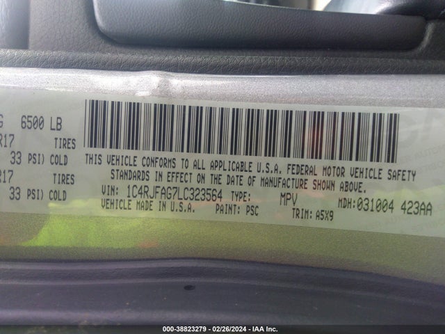 Jeep Grand Cherokee Laredo 2020 1C4RJFAG7LC323564 Image 9