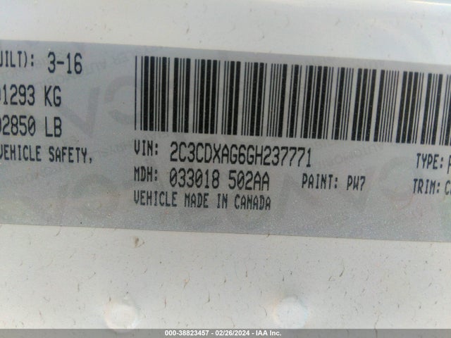 Dodge Charger Police 2016 2C3CDXAG6GH237771 Image 9