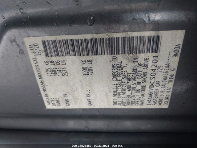 Nissan Maxima Sv Xtronic Cvt 2021 1N4AA6CV0MC504201 Image 9
