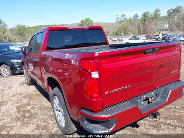 Chevrolet Silverado 1500 4wd  Short Bed Custom 2021 3GCPYBEK9MG157900 Image 3