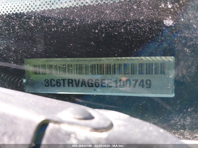 3C6TRVAG6EE100749 RAM Promaster 1500 Low Roof