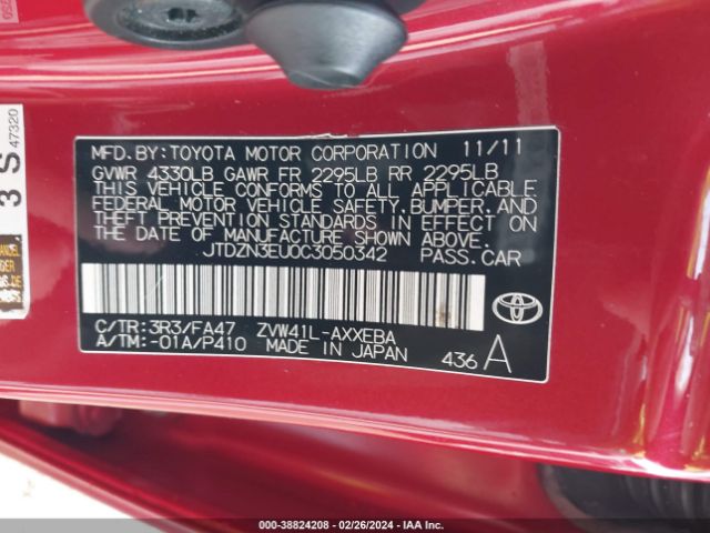 2012 TOYOTA PRIUS V JTDZN3EU0C3050342 Photo 8
