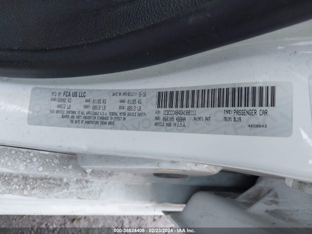 Chrysler 200 Limited Platinum 2016 1C3CCCAB4GN188111 Image 9