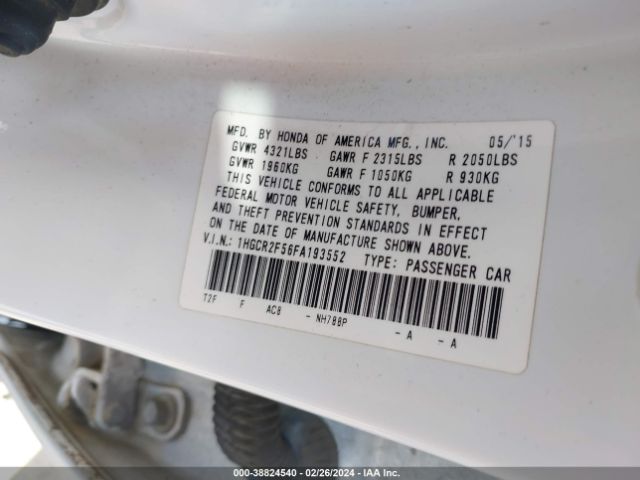 1HGCR2F56FA193552 Honda Accord Sport