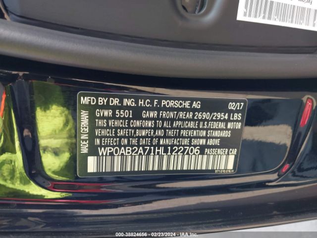 WP0AB2A71HL122706 Porsche Panamera 4s