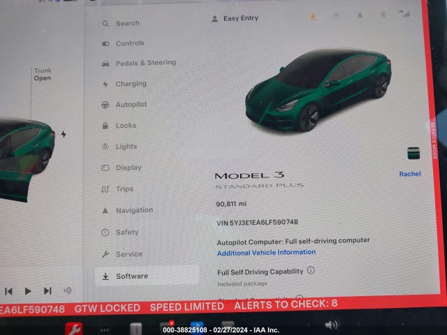 5YJ3E1EA6LF590748 Tesla MODEL 3