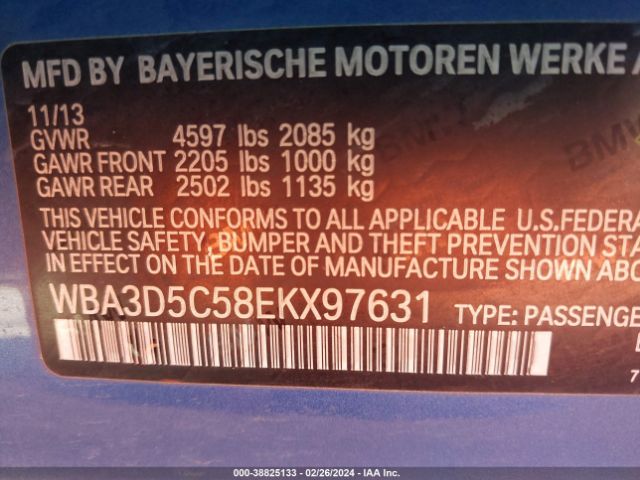 WBA3D5C58EKX97631 BMW 328d Xdrive