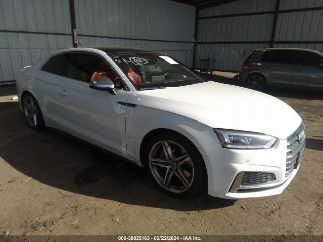 38825163 :رقم المزاد ، WAUP4AF53JA126454 vin ، 2018 Audi S5 3.0t Premium Plus مزاد بيع