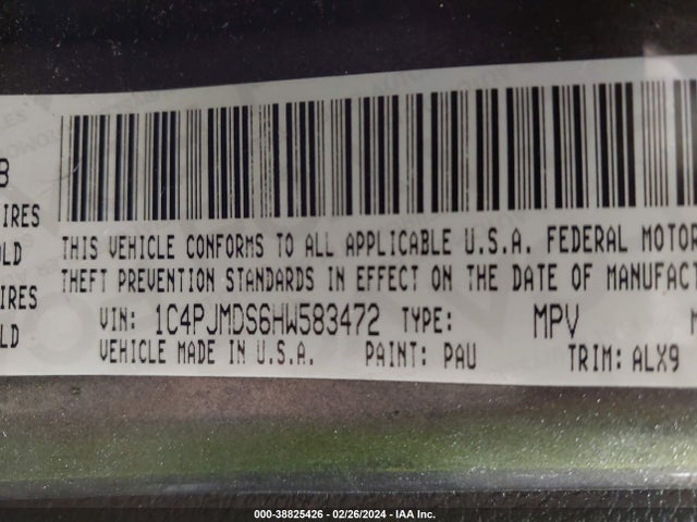 Jeep Cherokee Limited 4x4 2017 1C4PJMDS6HW583472 Image 9