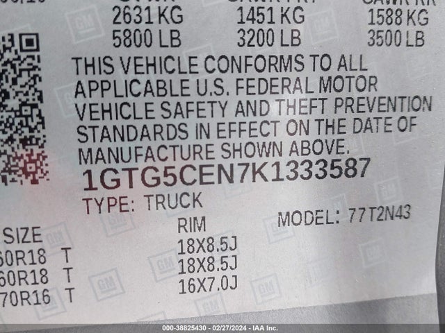GMC CANYON SLE 2019 1GTG5CEN7K1333587 Image 9