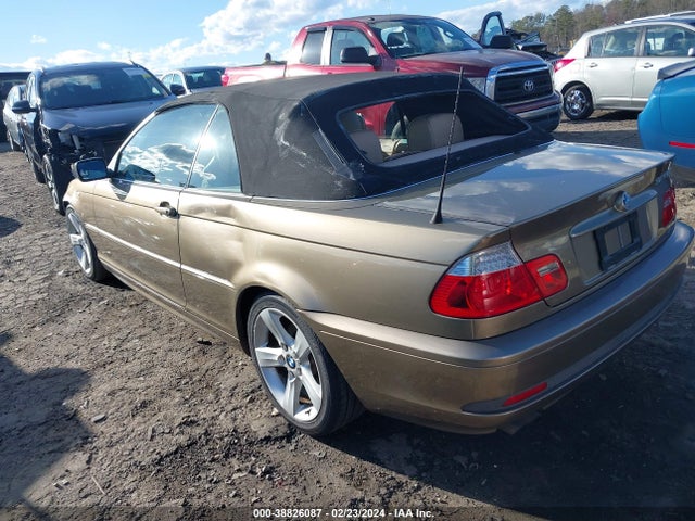2005 Bmw 325ci მანქანა იყიდება აუქციონზე, vin: WBABW33465PL35346, აუქციონის ნომერი: 38826087