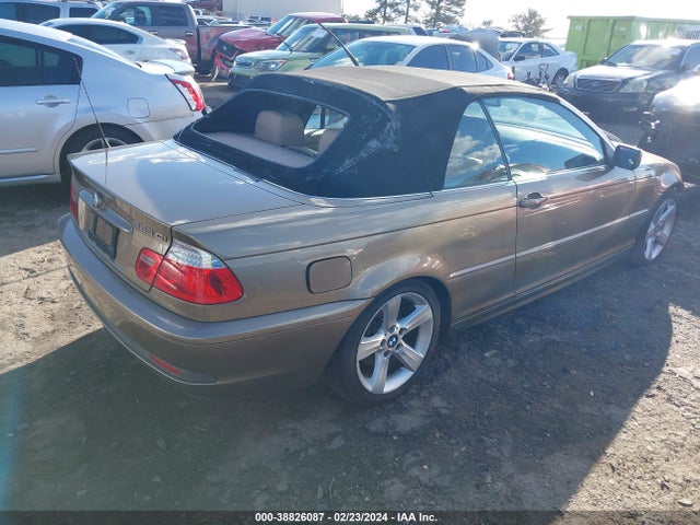 2005 Bmw 325ci მანქანა იყიდება აუქციონზე, vin: WBABW33465PL35346, აუქციონის ნომერი: 38826087
