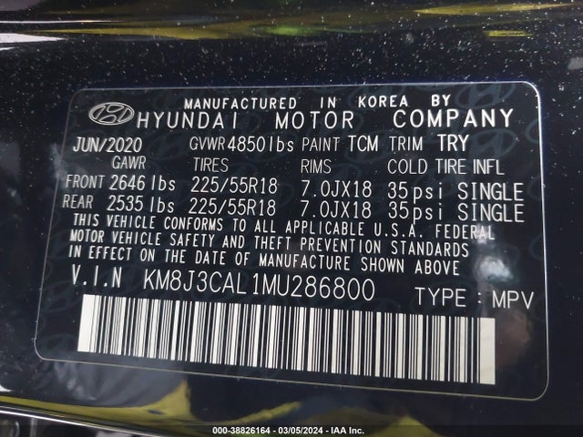 Hyundai Tucson Ultimate 2021 KM8J3CAL1MU286800 Image 9