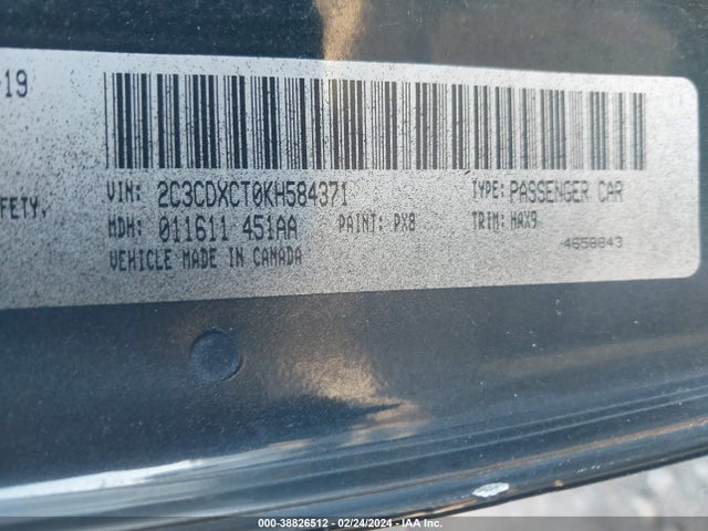 Dodge Charger R/t Rwd 2019 2C3CDXCT0KH584371 Image 9