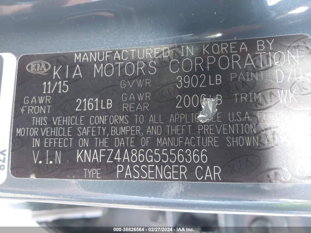 KIA FORTE EX 2016 KNAFZ4A86G5556366 Image 9