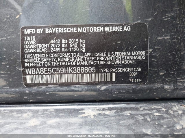 WBA8E5C59HK388805 BMW 328D