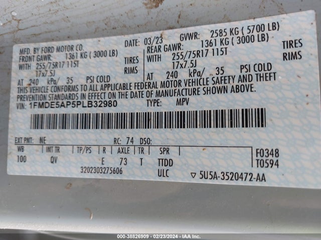 Ford Bronco Big Bend 2023 1FMDE5AP5PLB32980 Image 9