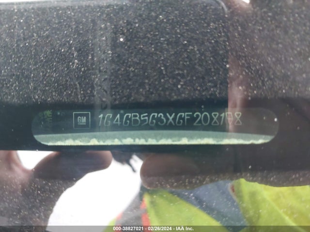 Buick Lacrosse Leather 2016 1G4GB5G3XGF208198 Image 9