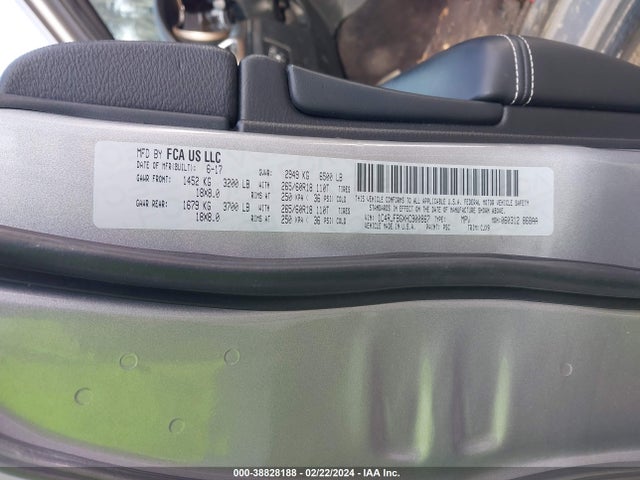 1C4RJFBGXHC900867 Jeep Grand Cherokee Limited 4x4