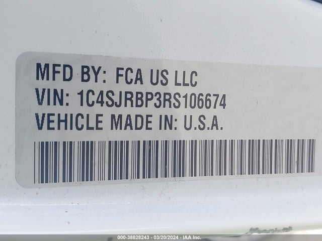 1C4SJRBP3RS106674 Jeep Wagoneer L Series Ii 4x2