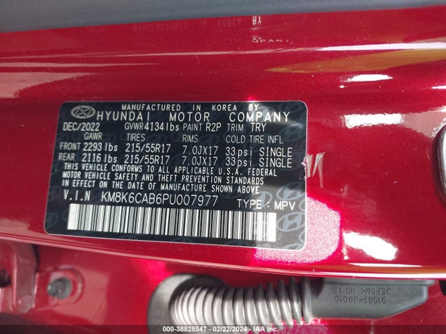Hyundai Kona Sel 2023 KM8K6CAB6PU007977 Image 9