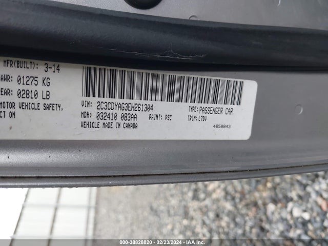 Dodge Challenger Sxt 2014 2C3CDYAG3EH261304 Image 9