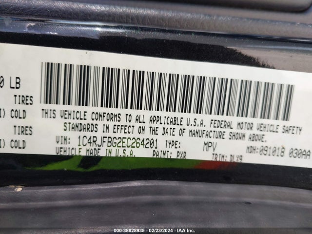 Jeep Grand Cherokee Limited 2014 1C4RJFBG2EC264201 Image 9