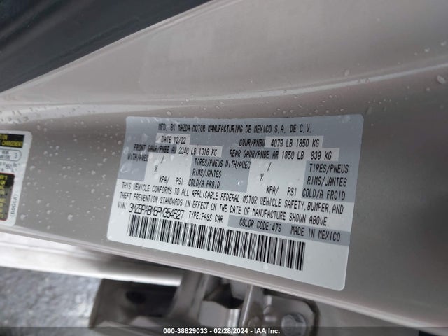 Mazda Mazda3 2.5 S Select 2023 3MZBPABM5PM354627 Image 9