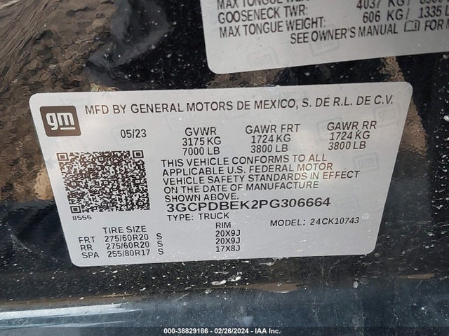 Chevrolet Silverado 1500 4wd  Standard Bed Custom 2023 3GCPDBEK2PG306664 Image 9