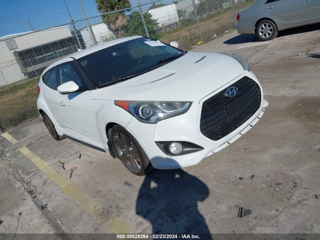 Hyundai Veloster Turbo W/black 2014 KMHTC6AE6EU199357 Image 1