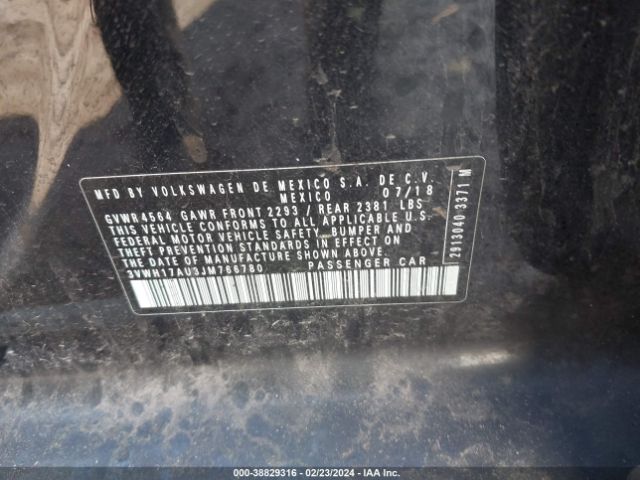 3VWH17AU3JM766780 Volkswagen Golf Alltrack Tsi S/tsi Se/tsi Sel