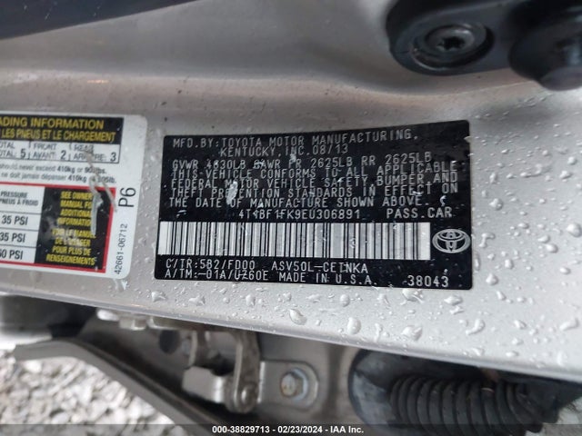 Toyota CAMRY LE 2014 4T1BF1FK9EU306891 Image 9