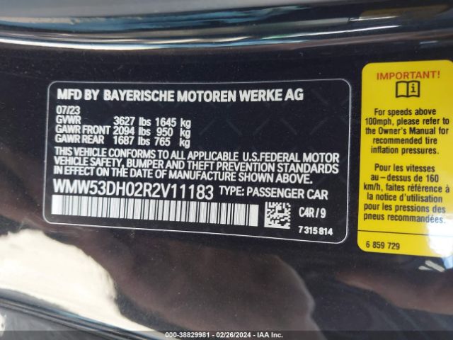 WMW53DH02R2V11183 Mini Hardtop Cooper S