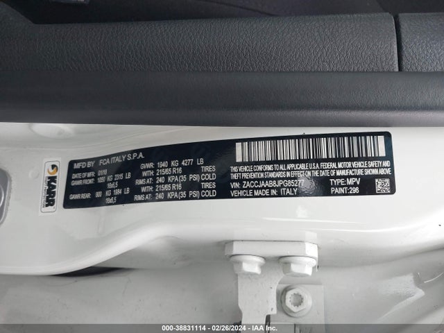 ZACCJAAB8JPG85277 Jeep Renegade Sport Fwd