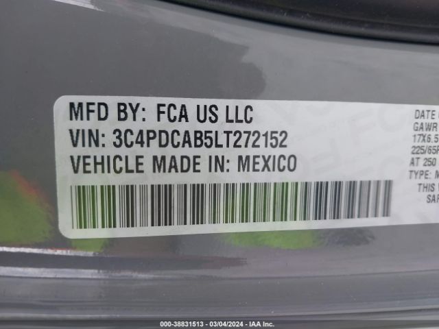 3C4PDCAB5LT272152 Dodge Journey Se Value